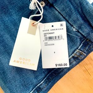 Good American wide leg jeans, color “indigo”